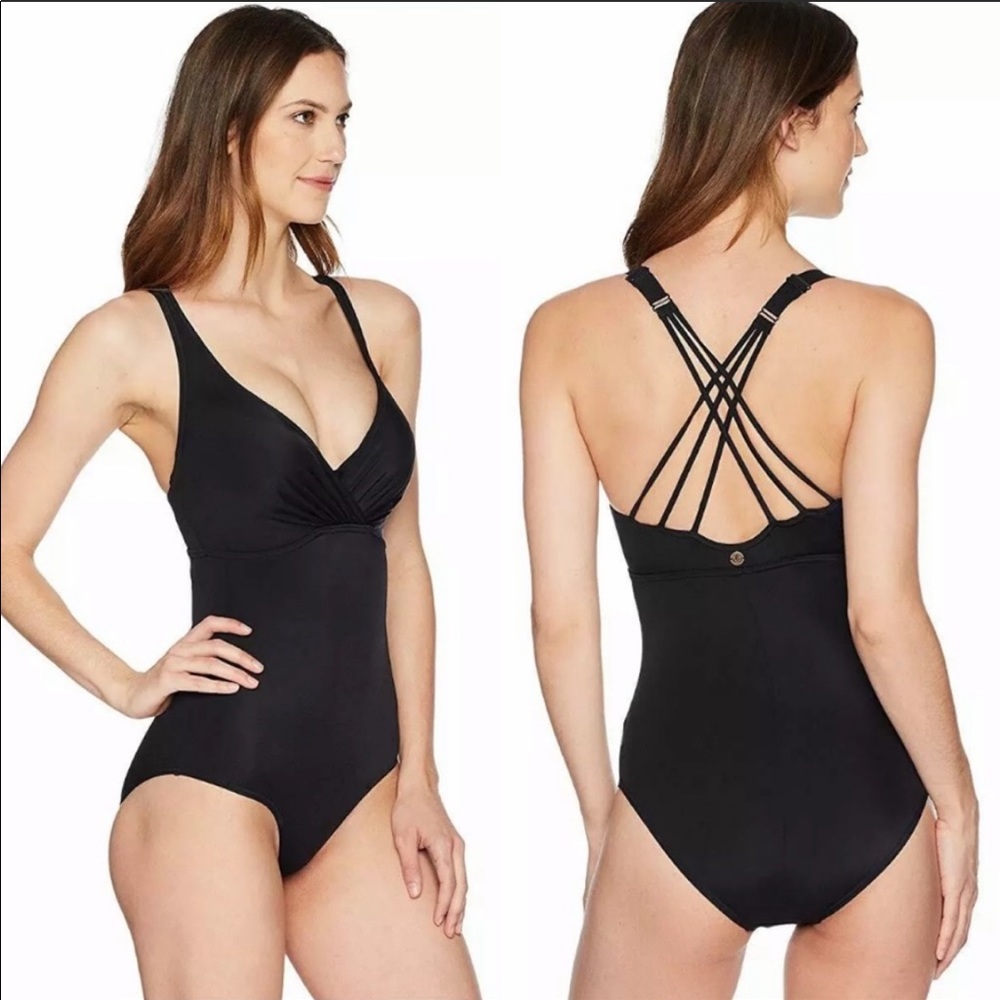 PRANA Kayana One Piece Swim Suit in Black